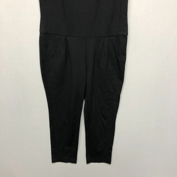 Rebecca Minkoff Women Sleeveless Jumpsuit V-Neck Size Large Black M112 -27 - Picture 15 of 16
